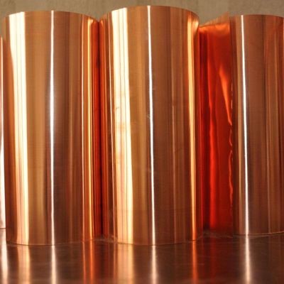 Excellent Flatness Close To 100% Copper Foil Shielding With 0.008mm 0.42mm Thickness