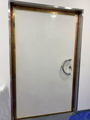 Porte blindée RF avec une efficacité de blindage de 100 dB, blindage en feuille de cuivre et scellement d'écran magnétique