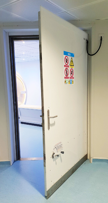 Fermeture électromagnétique Couleur personnalisée Blanc Porte de blindage RF Pour salle de machines IRM