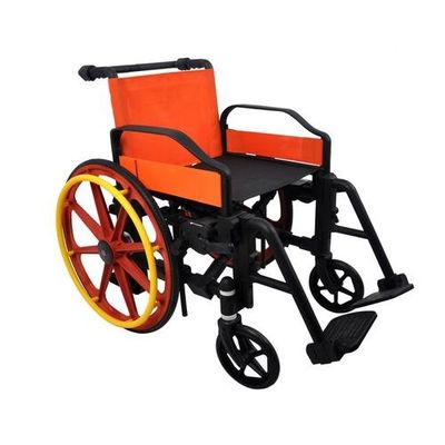 MRI Certified Hospital Wheelchair, Foldable Lightweight Robust Frame, 120KG Load Capacity, Non-Magnetic Medical Mobility Gear for MRI Suites