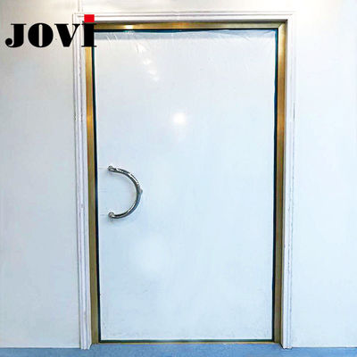 Porte blindée RF pour salle d'IRM d'hôpital avec isolation 100 dB et serrures électromagnétiques ou mécaniques en blanc