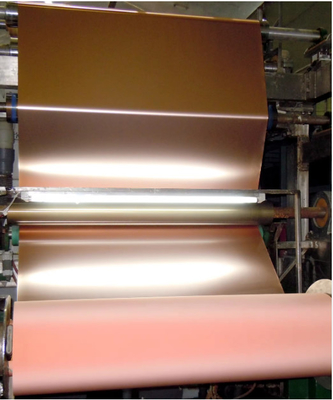 Épaisseur de protection de la feuille de cuivre durable 0,008 mm 0,42 mm sur demande Longueur et poids de la bobine