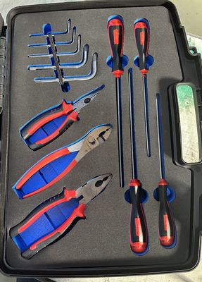 Tool Box Set Non Magnetic Tool Kit Non Magnetic Stainless Steel Silver With Black Handles Durable and for Industrial