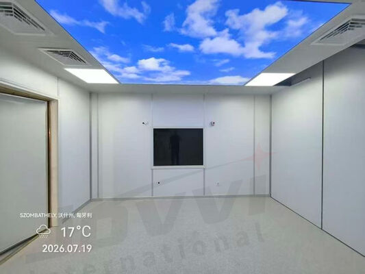 Efficacité de blindage de chambre blindée à cage de Faraday pour IRM 10-130 MHz