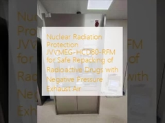 Protection contre les rayonnements nucléaires JVVMEG-HCD80-RFM pour le reconditionnement sûr de médicaments radioactifs avec extraction d'air à pression négative
