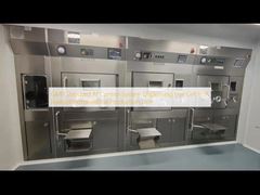 Système de contrôle IA standard GMP dispensant des cellules chaudes dans une ligne de production radiopharmaceutique