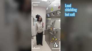 Cellule chaude I-131 avec blindage équivalent au plomb